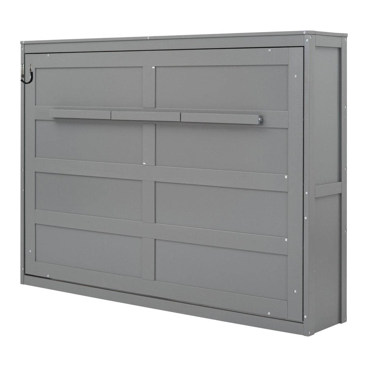 Full Size Gray Plywood Multi-Function Murphy Bed - Sleep Galleria