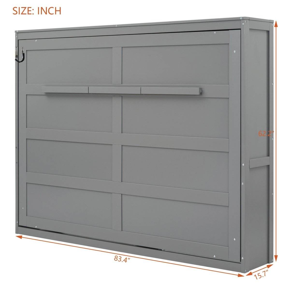 Full Size Gray Plywood Multi-Function Murphy Bed - Sleep Galleria
