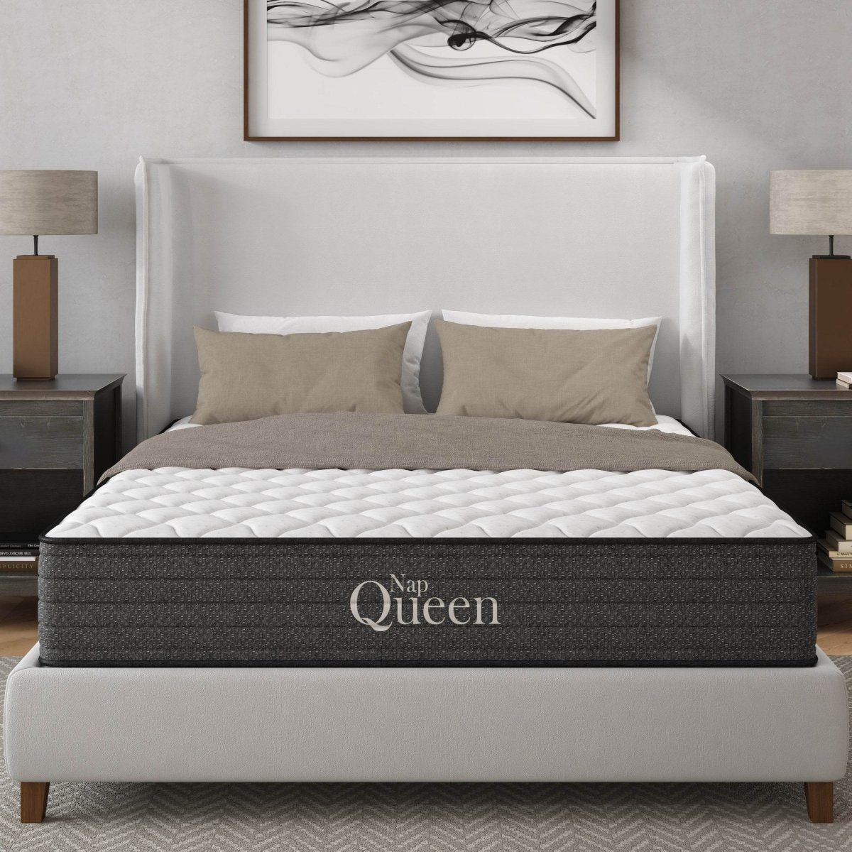 Medium 10 - Inch Cooling Gel Hybrid Twin Mattress - Blissora - Omega Lifestyles