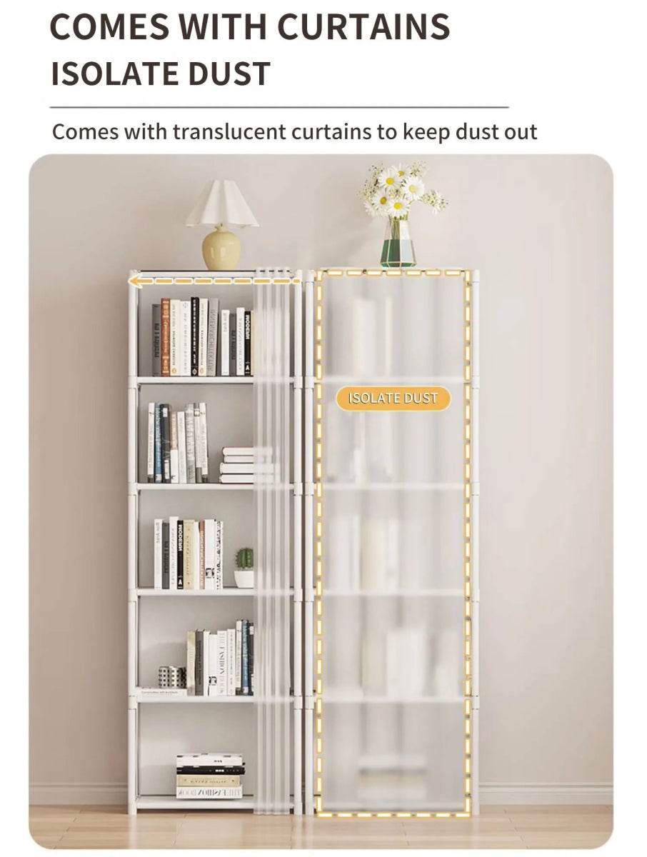 Minimalist Modern 6-Layer Fabric Wardrobe Organizer Cabinet - Omega Lifestyles