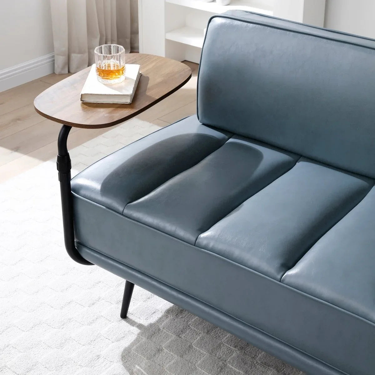 Modern Grey Faux Leather Upholstered End Of Bed Bench - Omega Lifestyles