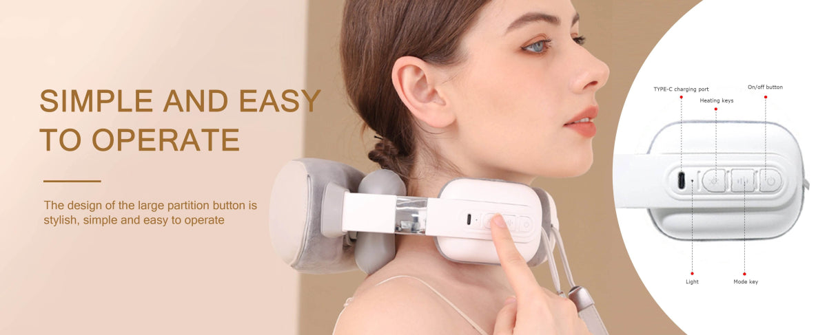 Multifunctional Heated Neck And Shoulder Massage Device - Sleep Galleria
