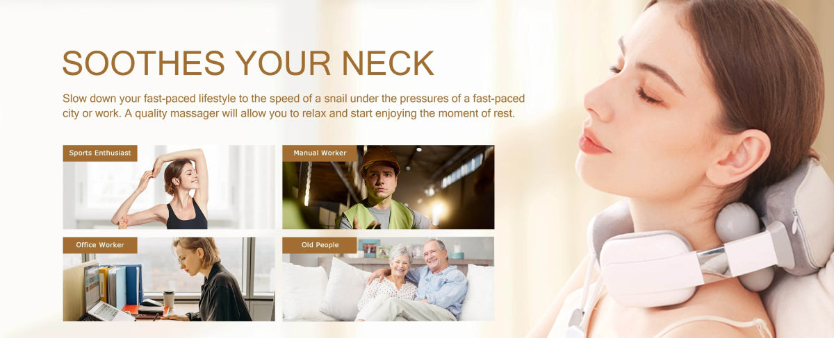 Multifunctional Heated Neck And Shoulder Massage Device - Sleep Galleria