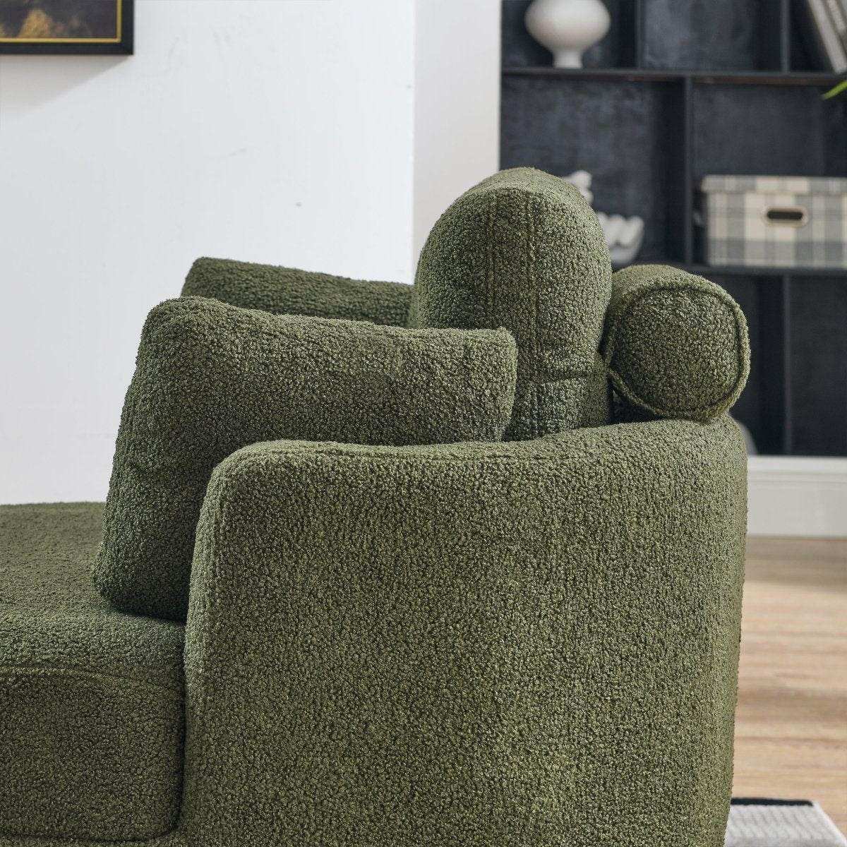 Oversized Upholstered Swivel Chair With Storage Ottoman - Omega Lifestyles