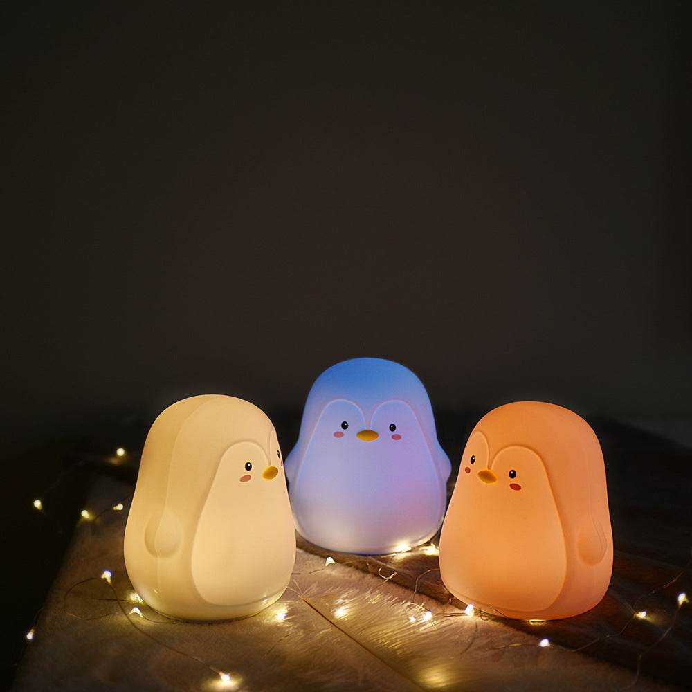Silicone Portable Penguin Rechargeable Nightlight Lamp - Sleep Galleria