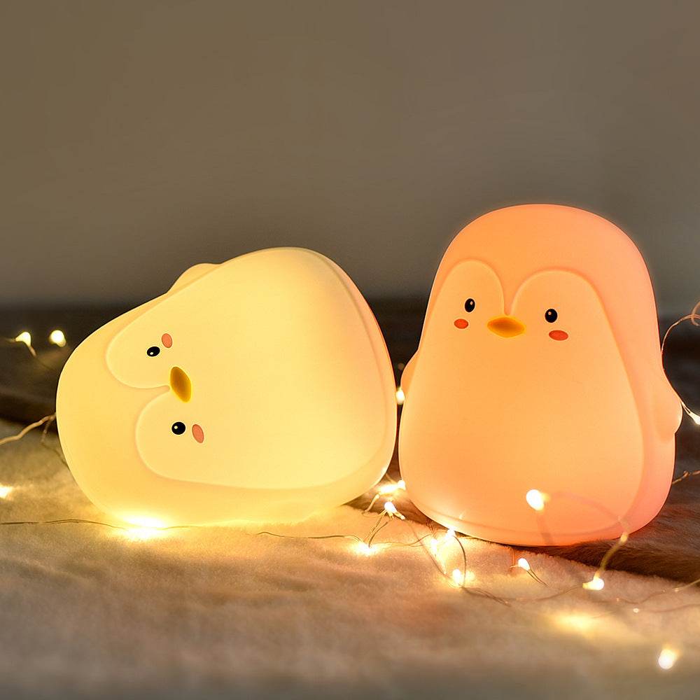 Silicone Portable Penguin Rechargeable Nightlight Lamp - Sleep Galleria