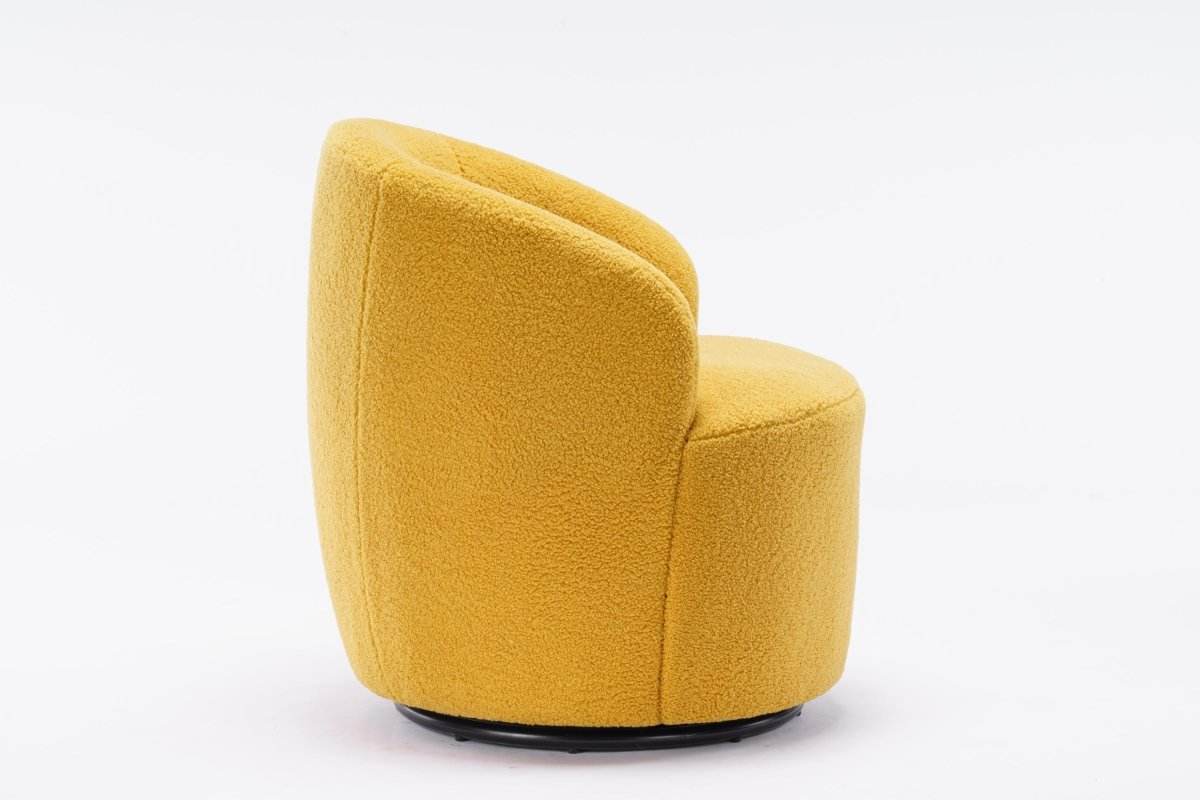 Soft Teddy Fabric Upholstered Swivel Accent Armchair - Sleep Galleria