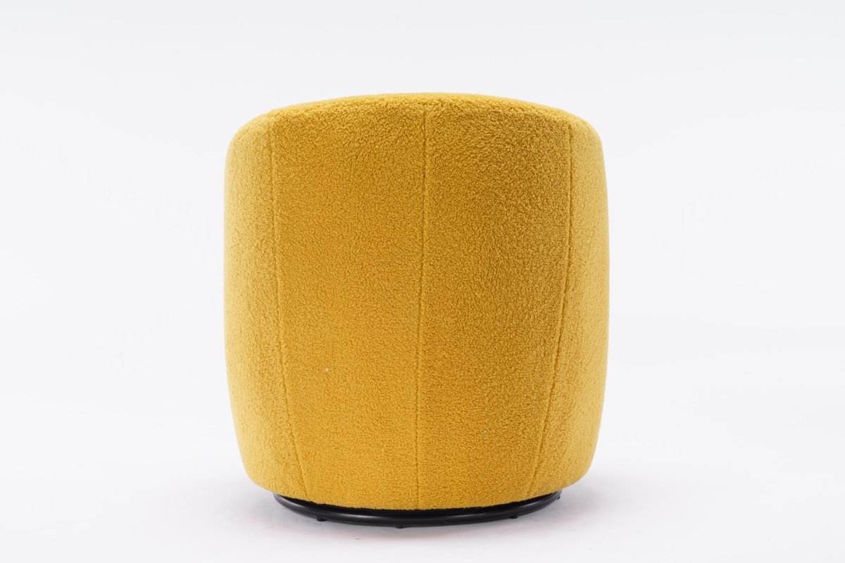 Soft Teddy Fabric Upholstered Swivel Accent Armchair - Sleep Galleria