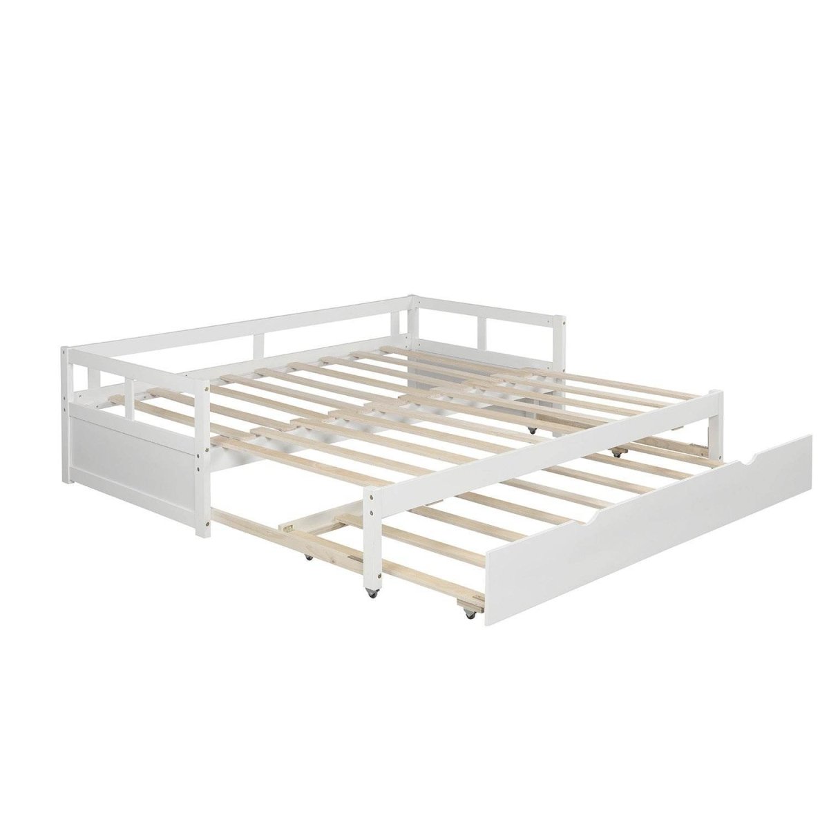 Twin Extending Solid Wood Daybed With Pull - Out Trundle - Blissora - Omega Lifestyles