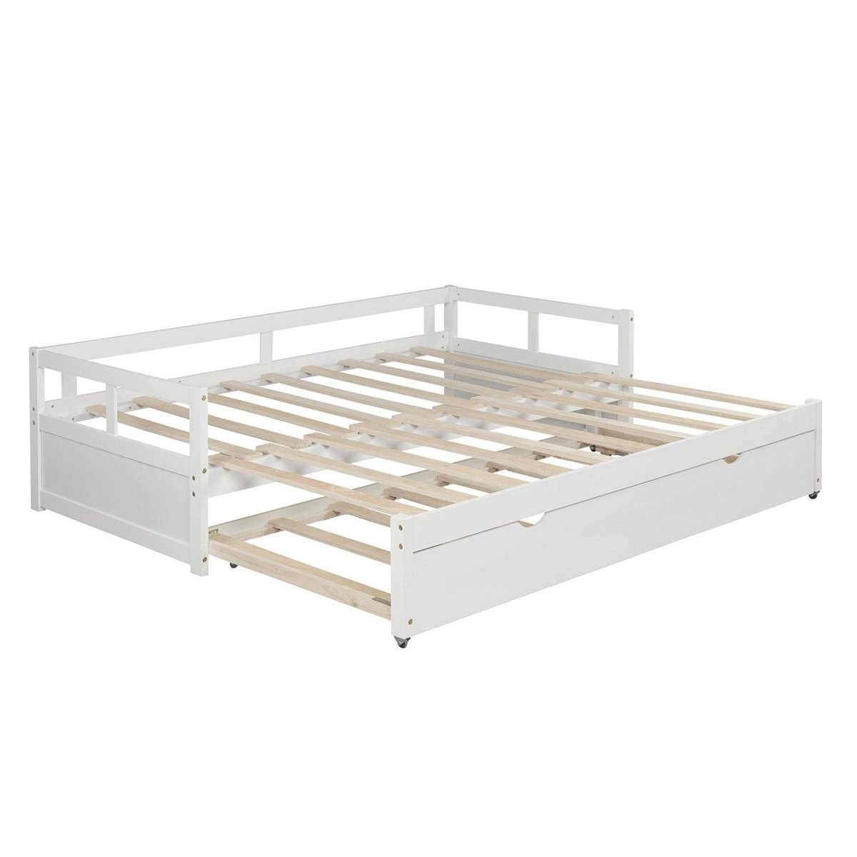 Twin Extending Solid Wood Daybed With Pull - Out Trundle - Blissora - Omega Lifestyles