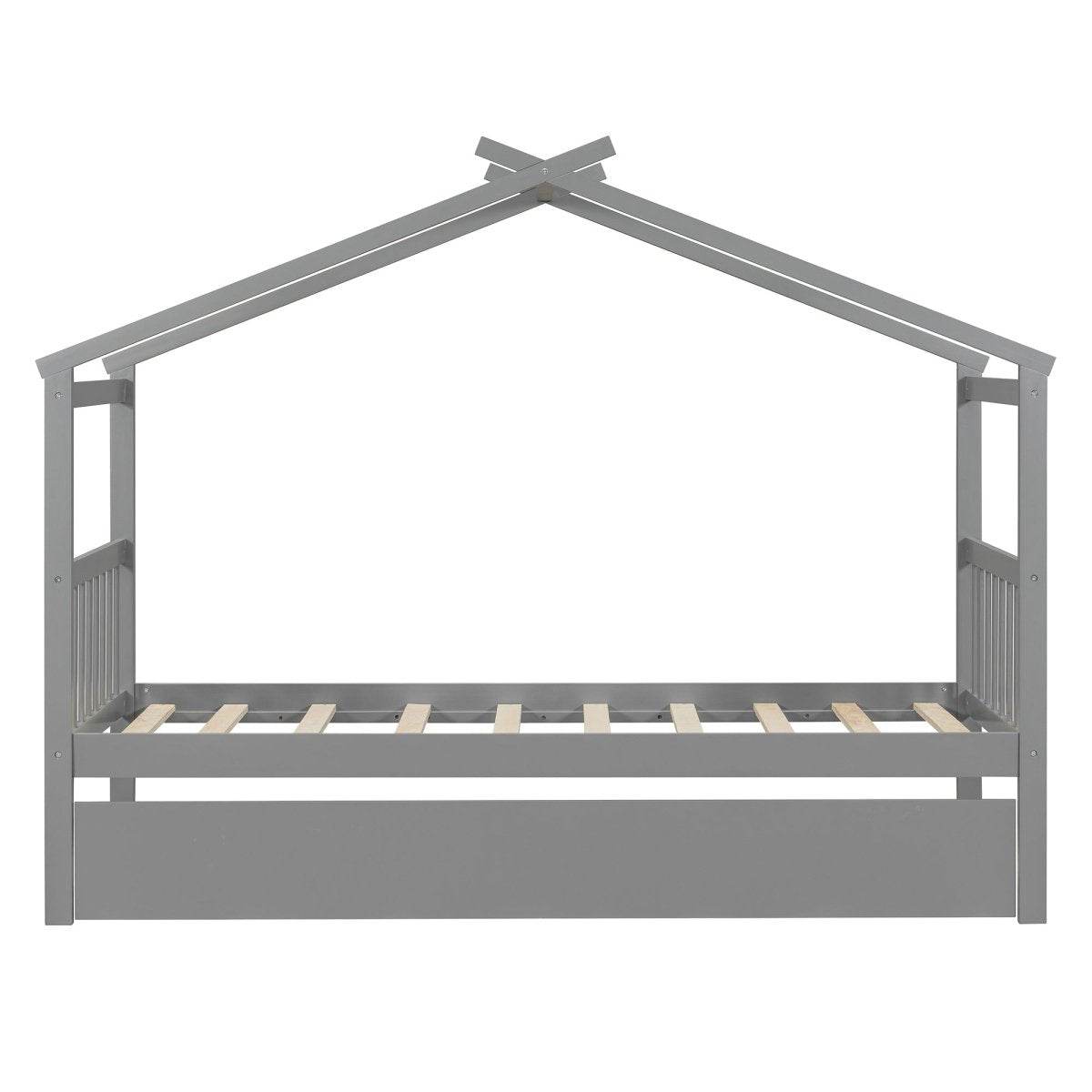 Twin Solid Wood House Daybed With Trundle - Sleep Galleria