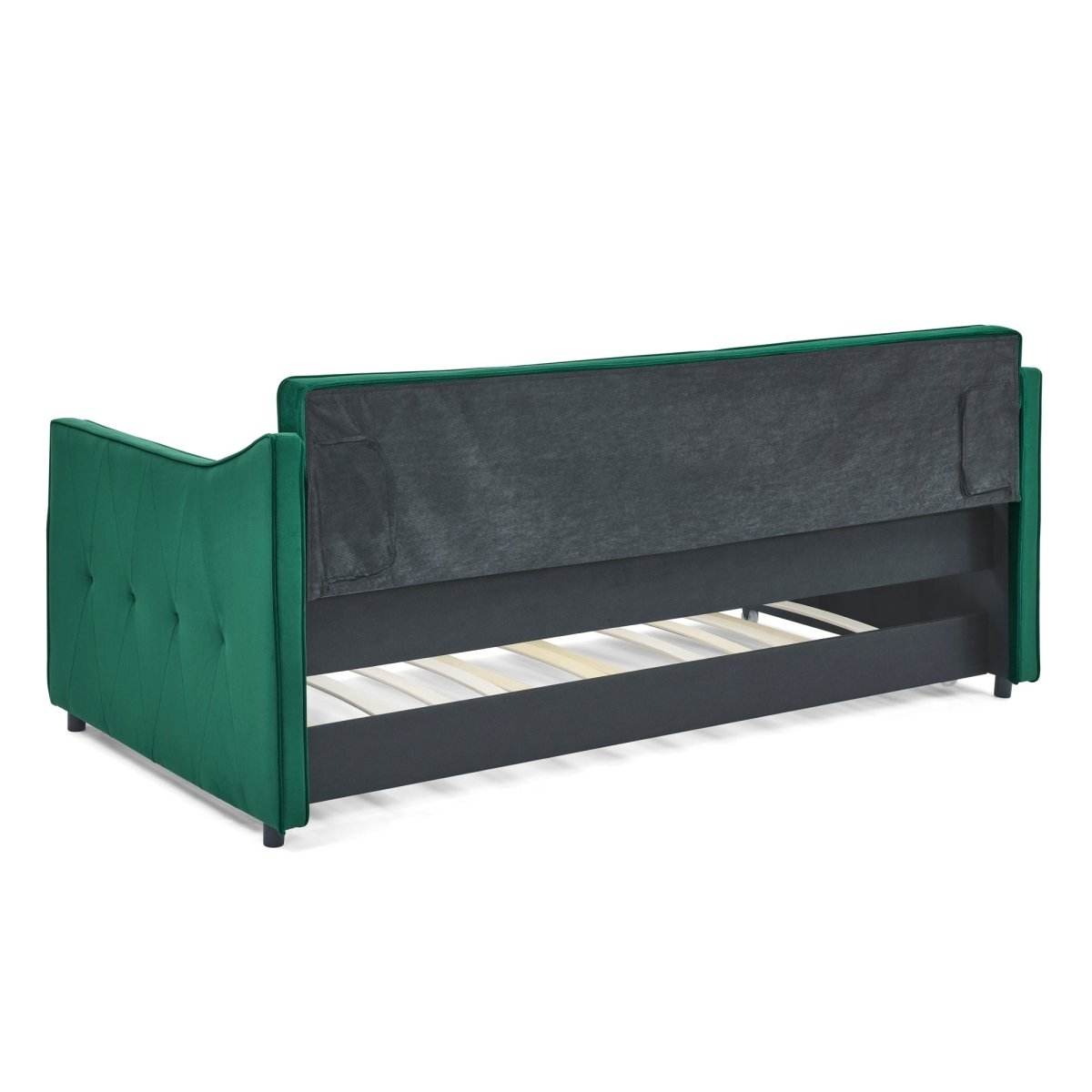 Twin Upholstered Velvet Daybed With Trundle - Sleep Galleria