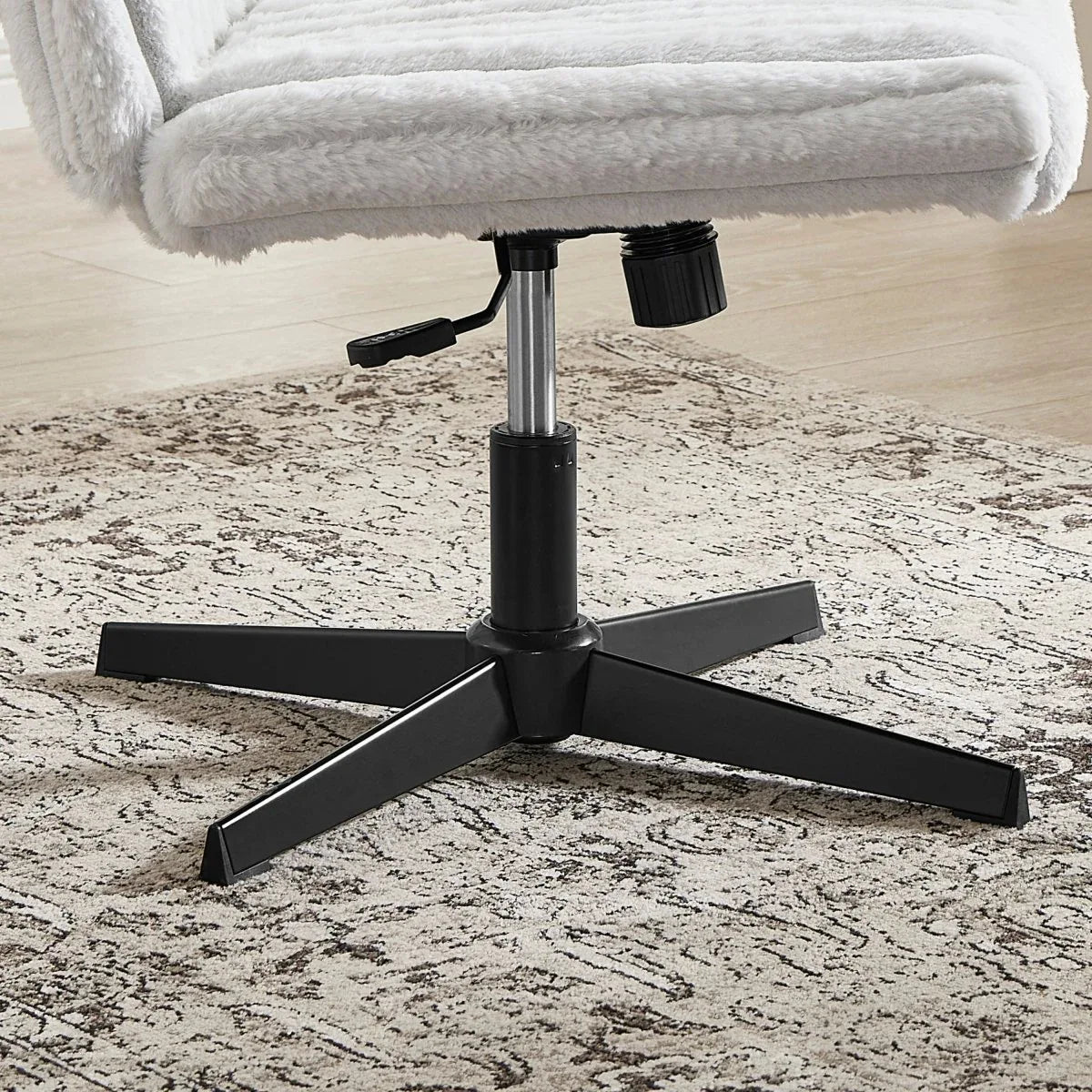 Adjustable Height 360-Degree Swivel Corduroy Office Chair - Omega Lifestyles