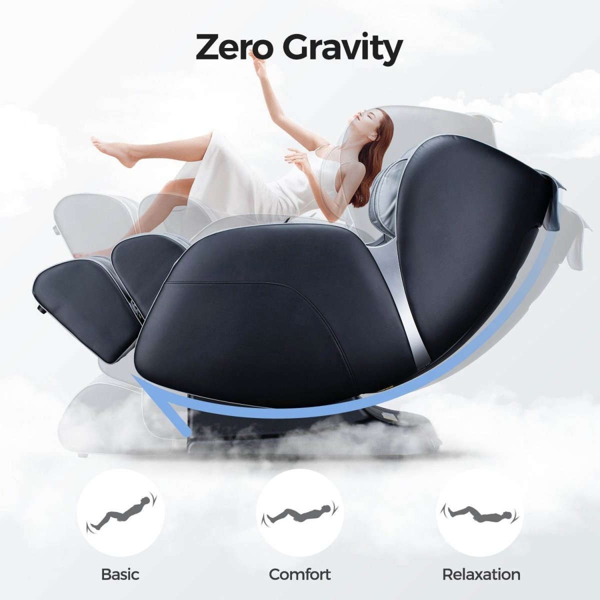 3D Shiatsu Recline Massage Zero Gravity Chair - Sleep Galleria