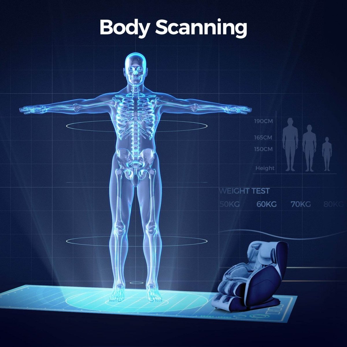 3D Shiatsu Recline Massage Zero Gravity Chair - Sleep Galleria