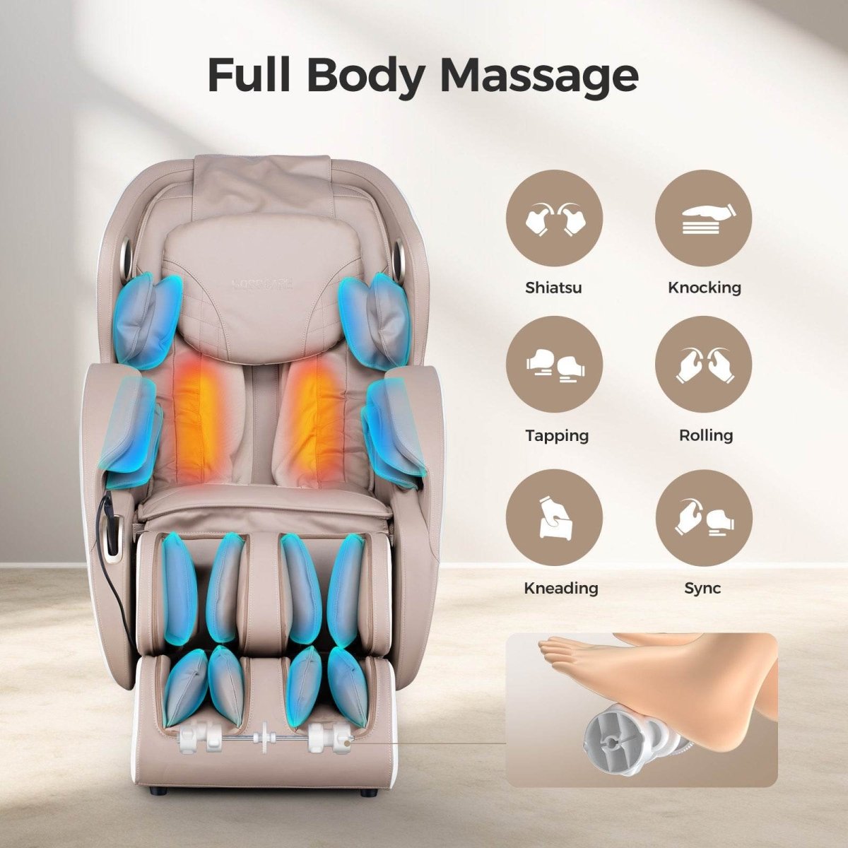3D Zero Gravity Massage Chair - Sleep Galleria