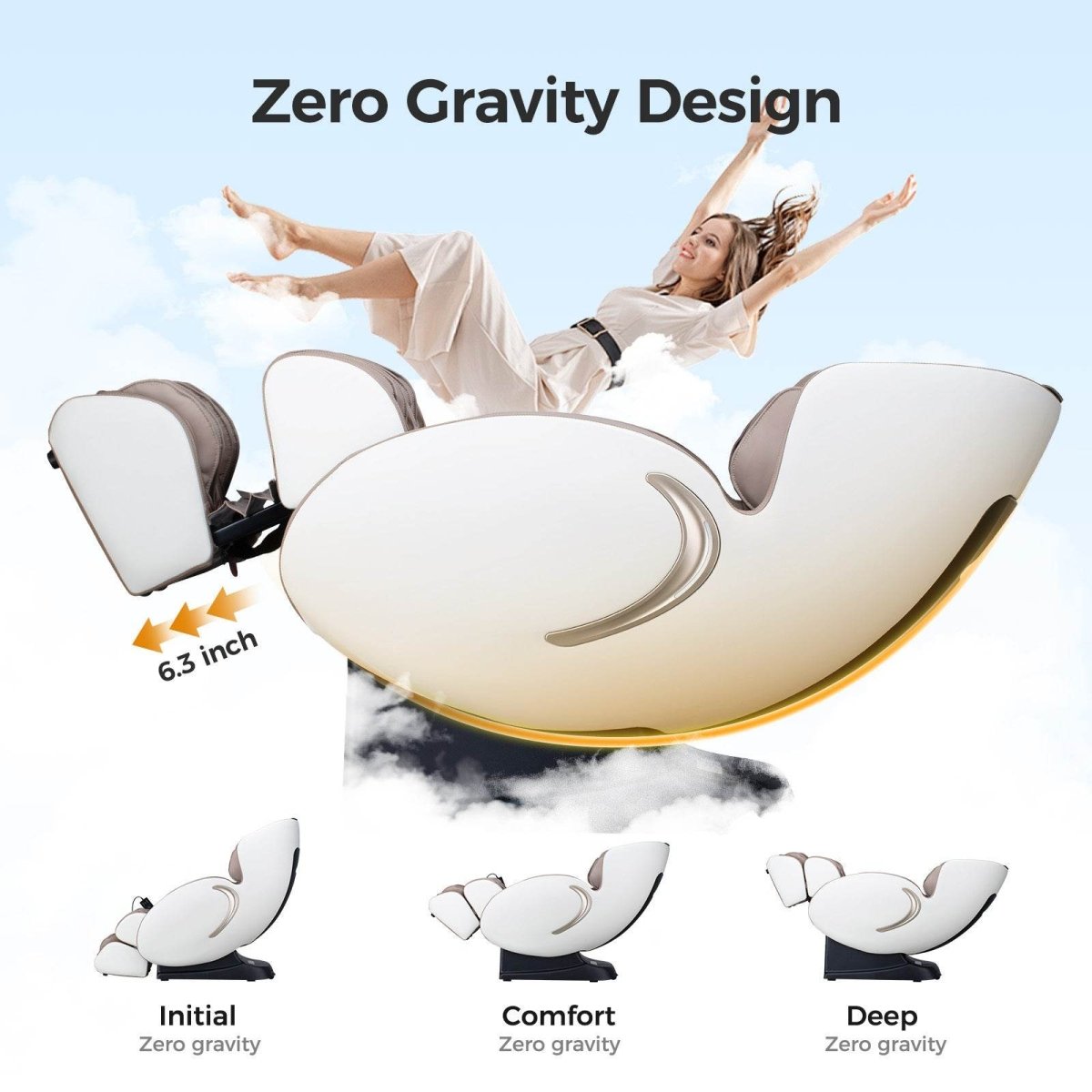 3D Zero Gravity Massage Chair - Sleep Galleria