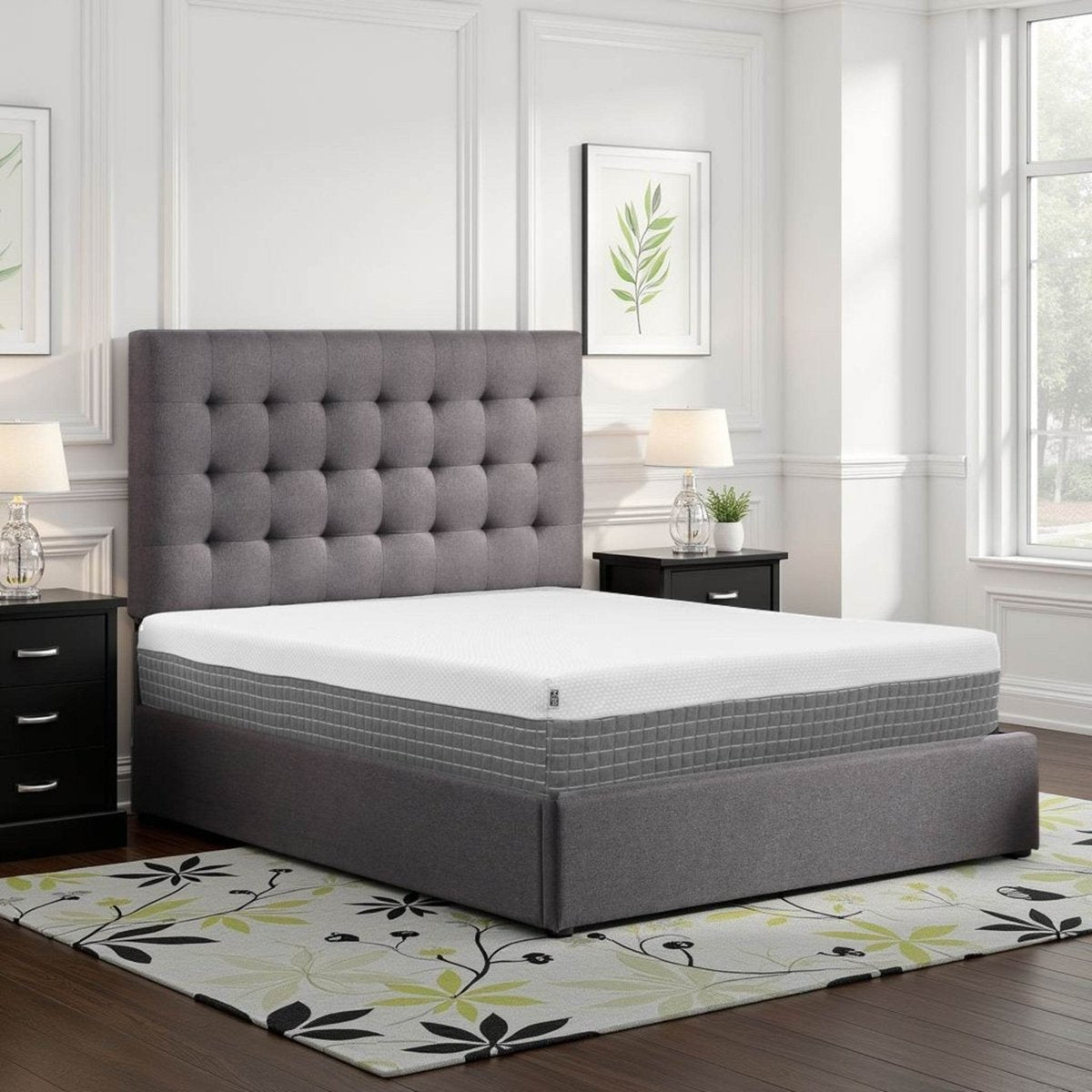 Medium 12 - Inch Hybrid Memory Foam Coil Twin XL Mattress - Bridgevine Home - Omega Lifestyles