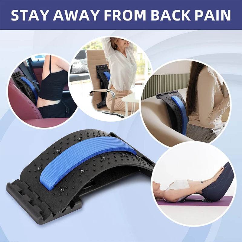 Magnetic Therapy Adjustable Back Stretcher Pain Relief - Sleep Galleria