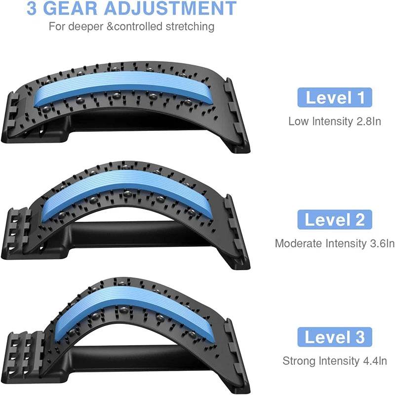 Magnetic Therapy Adjustable Back Stretcher Pain Relief - Sleep Galleria