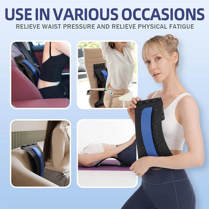 Magnetic Therapy Adjustable Back Stretcher Pain Relief - Sleep Galleria