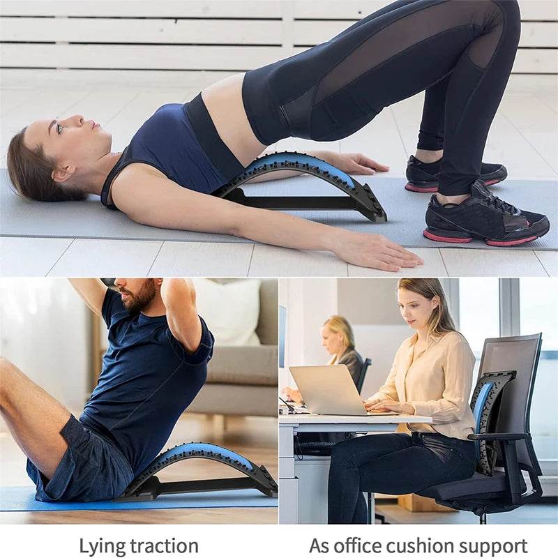 Magnetic Therapy Adjustable Back Stretcher Pain Relief - Sleep Galleria