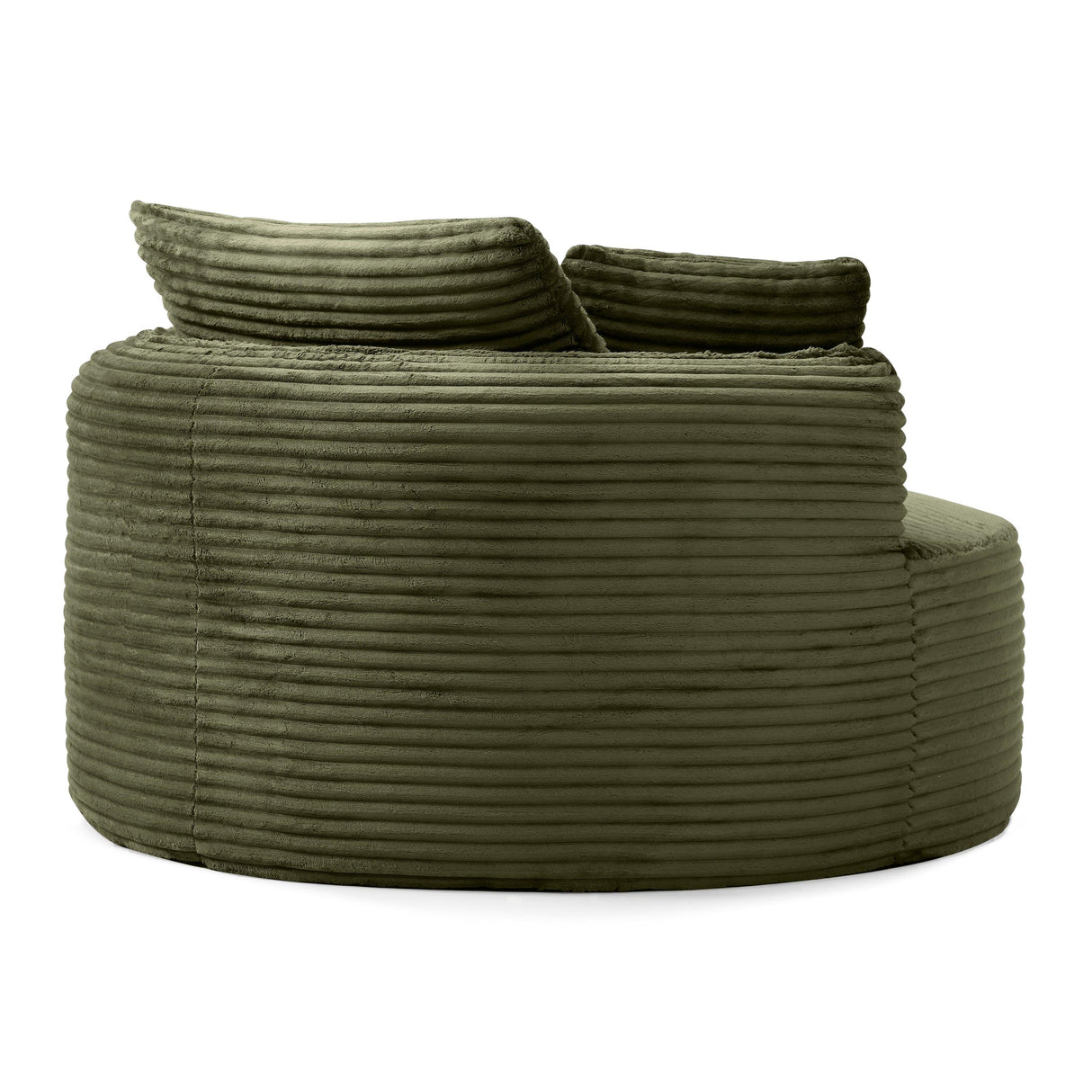 Modern Corduroy Boneless Floor Chair With Pillows - Omega Lifestyles