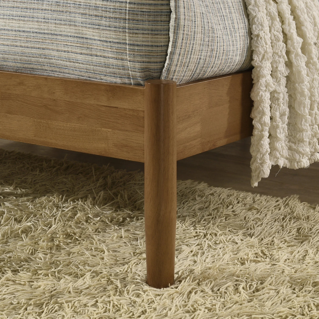 Vichy 4-Piece Queen Corduroy Upholstered Bedroom Set - Omega Lifestyles