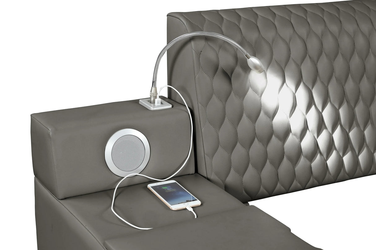 Remote-Controlled Massage Chaise Lounge Bed Frame - Omega Lifestyles