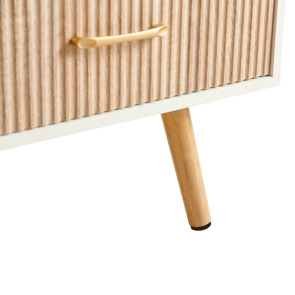 White Solid Wood Sliding Drawer Coffee Table - Sleep Galleria