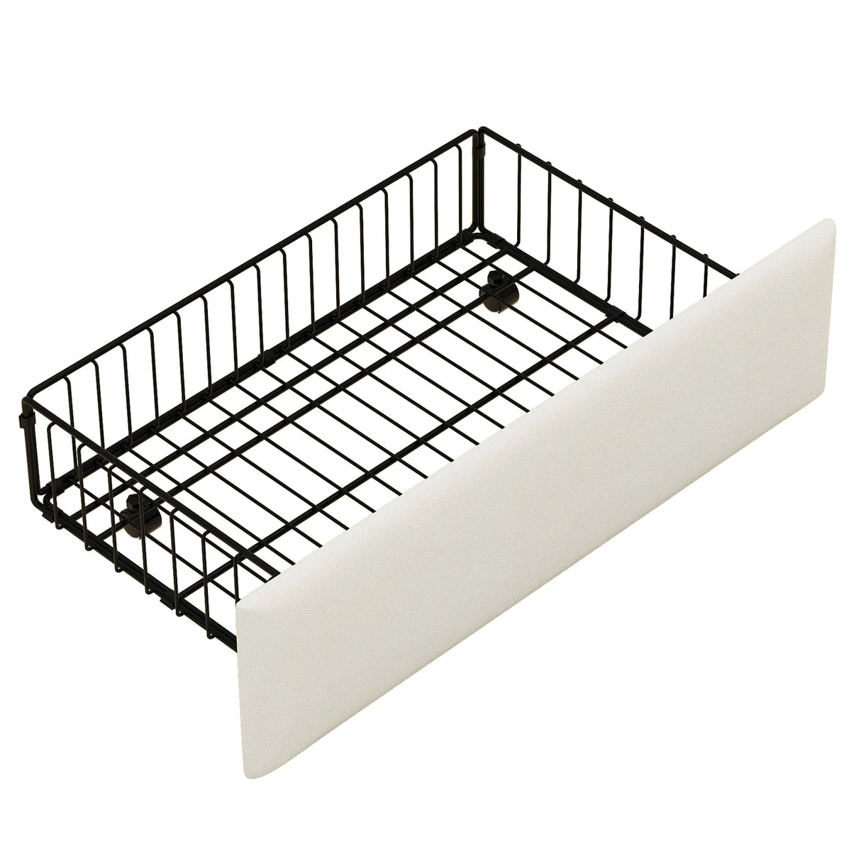 Twin PU Leather Daybed With Storage Drawers Charging Station - Omega Lifestyles