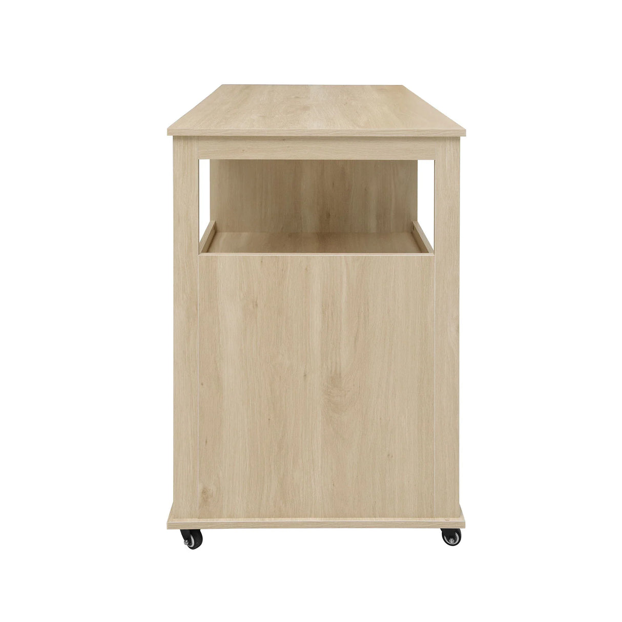 Rolling Kitchen Island Cart With Wine Rack Drawer - Omega Lifestyles