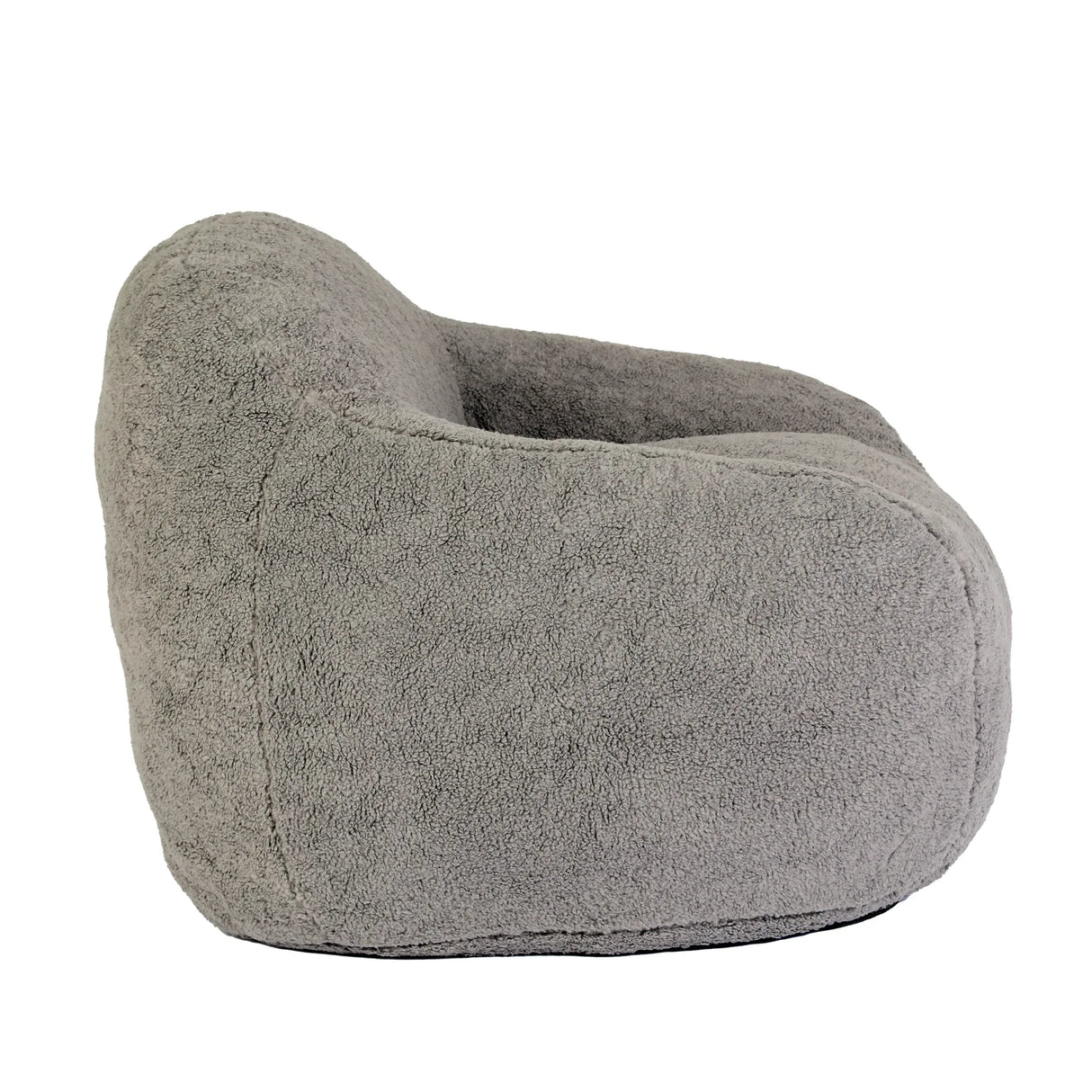 Memory Foam Teddy Fabric Bean Bag Chair With Armrests - Omega Lifestyles