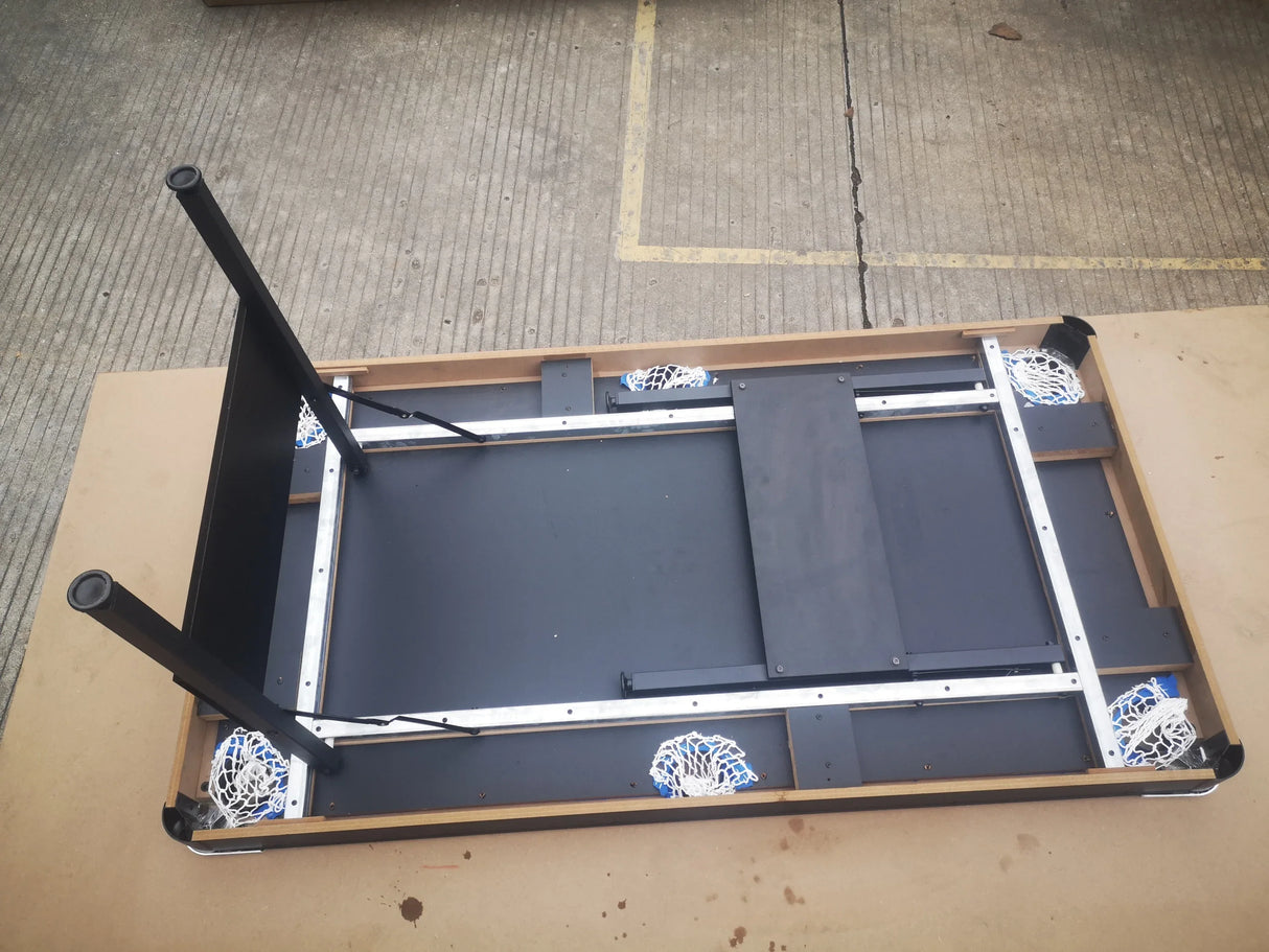 Foldable Black Green MDF Steel Pool Game Table - Omega Lifestyles
