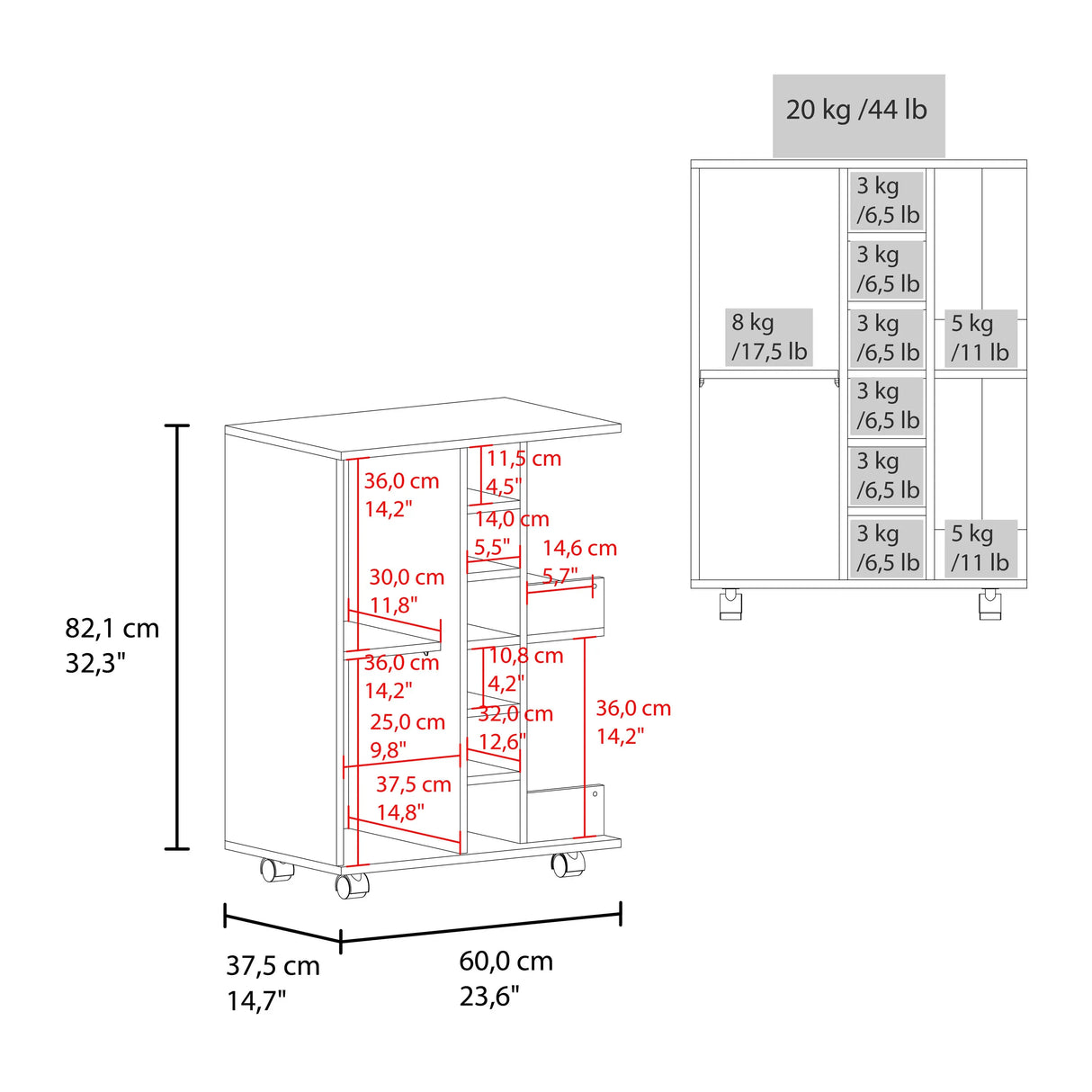Modern Particle Board Bar Cabinet With Shelves - Omega Lifestyles