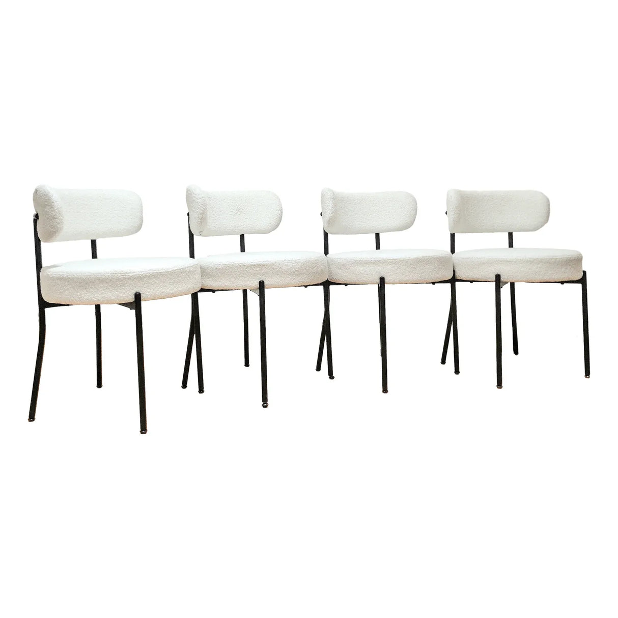Modern Extendable MDF Metal Dining Table Set With Chairs - Omega Lifestyles