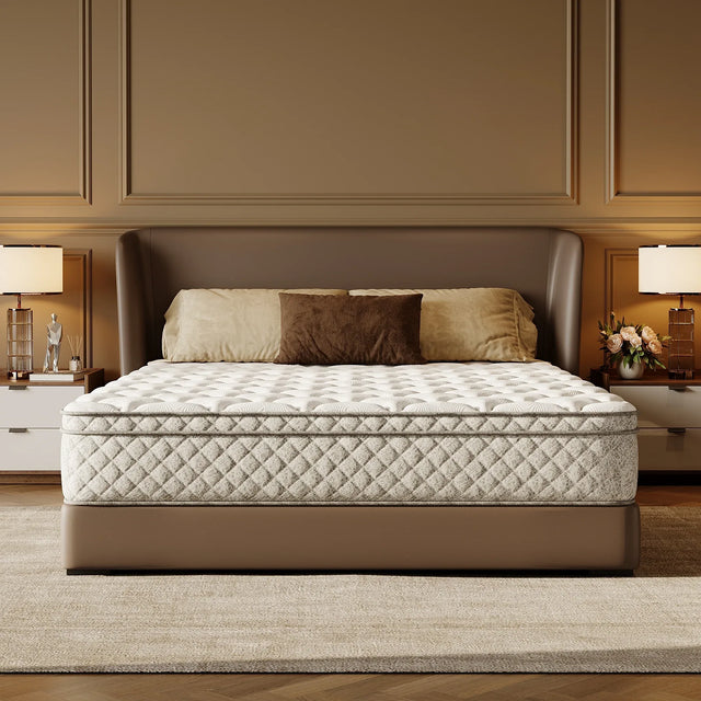 Medium Firm 12-Inch Hybrid Memory Foam Pocket Spring Queen Mattress - Omega Lifestyles