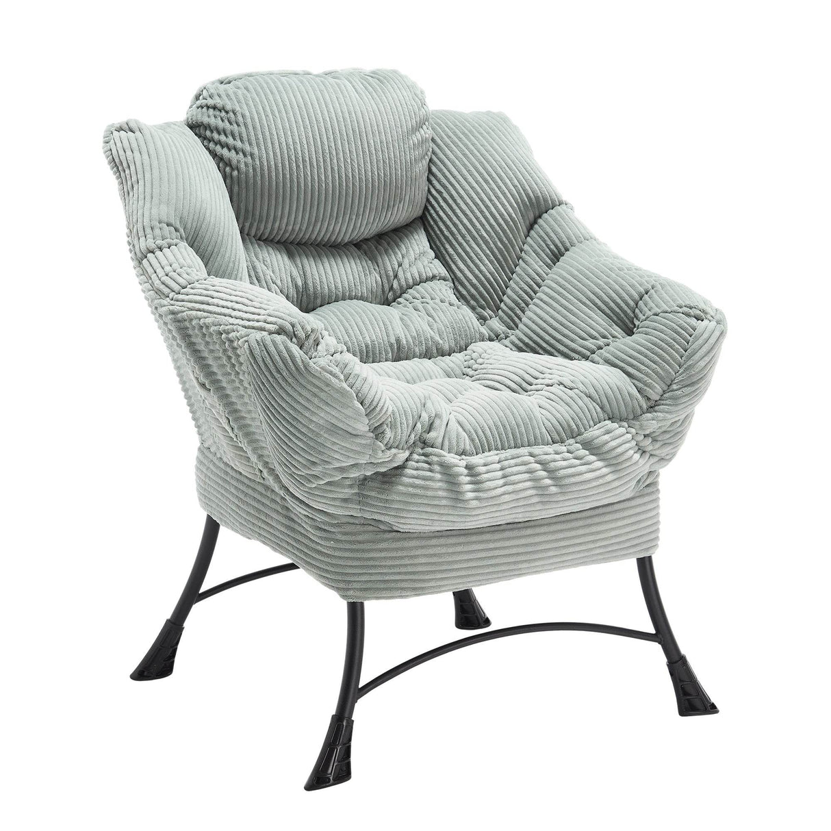Soft Lounge Chair With Ottoman And Side Pocket - Sleep Galleria