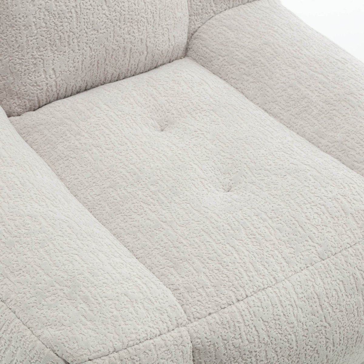 Fluffy Velvet Bean Bag Chair With Ottoman - Sleep Galleria