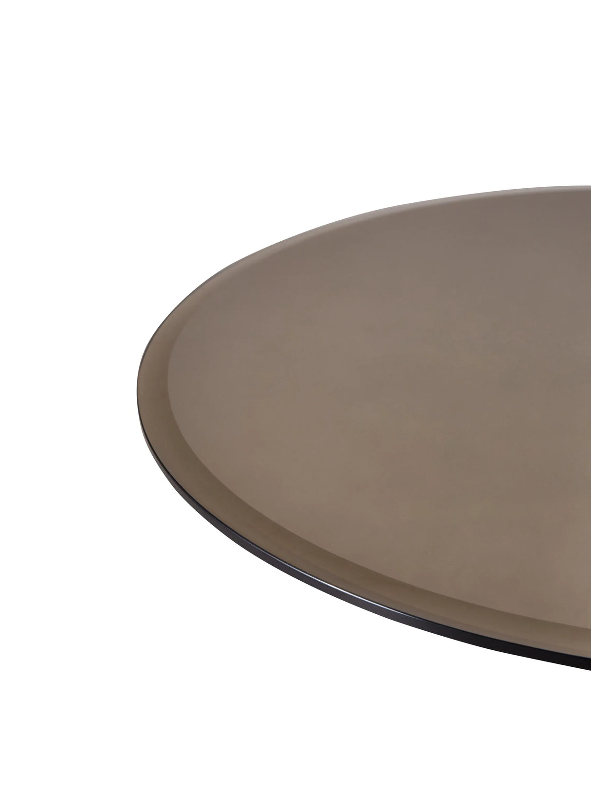 Round Tempered Glass Top Metal Accent End Table - Omega Lifestyles