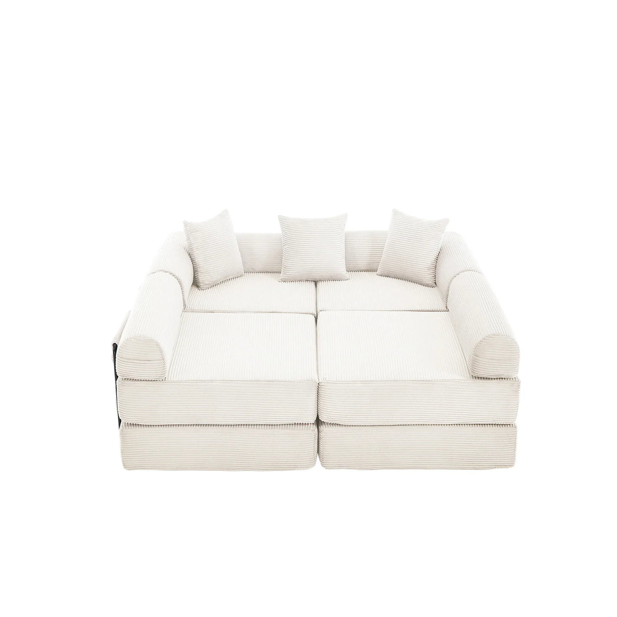 Convertible Corduroy Folding Memory Foam Sofa Bed - Omega Lifestyles