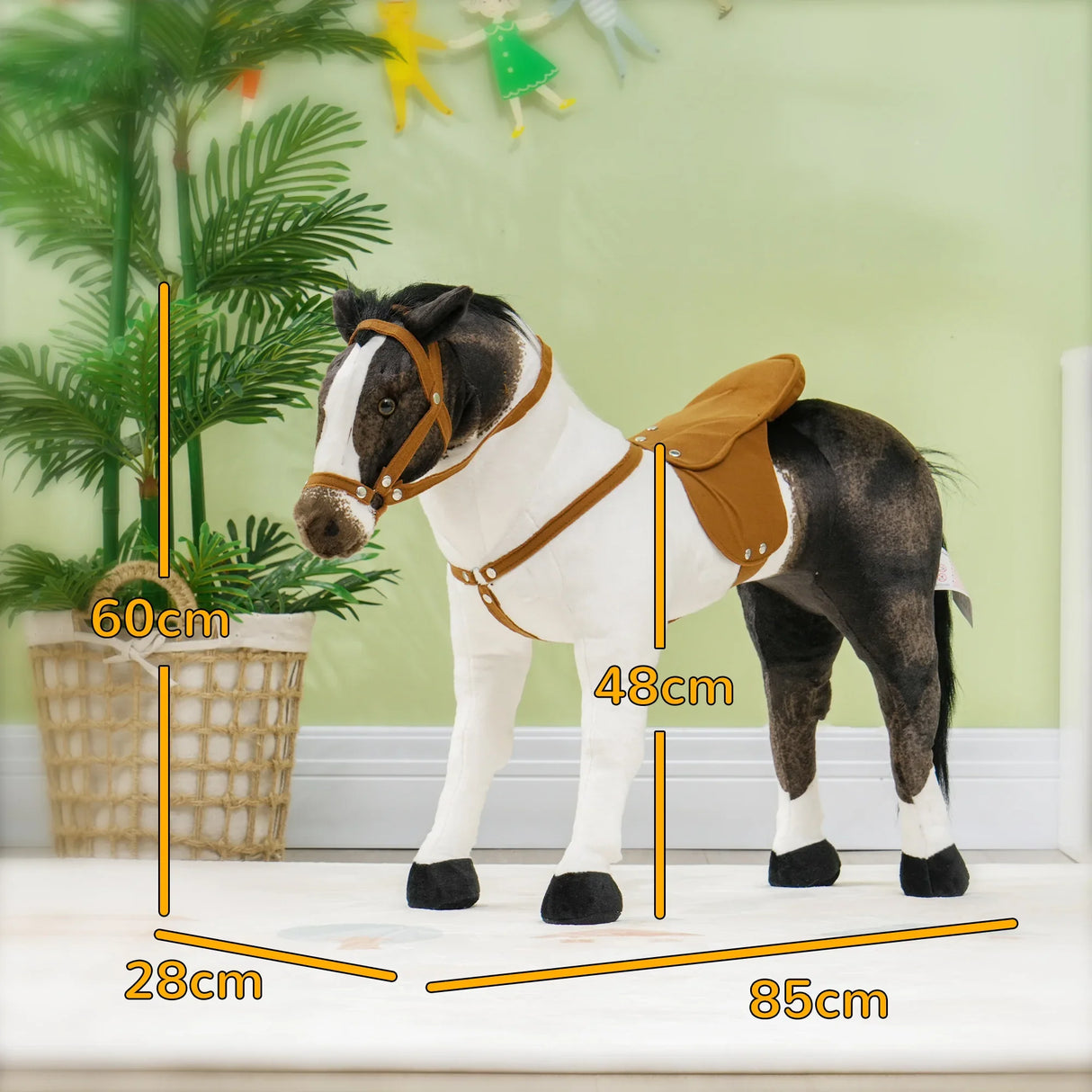 Ride-On Toddler Horse Toy With Neighing Sound - Omega Lifestyles