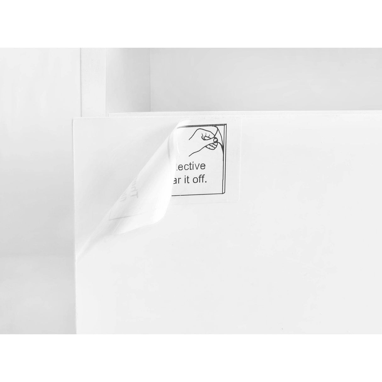 White Modern LED Light Particle Board TV Stand - Sleep Galleria