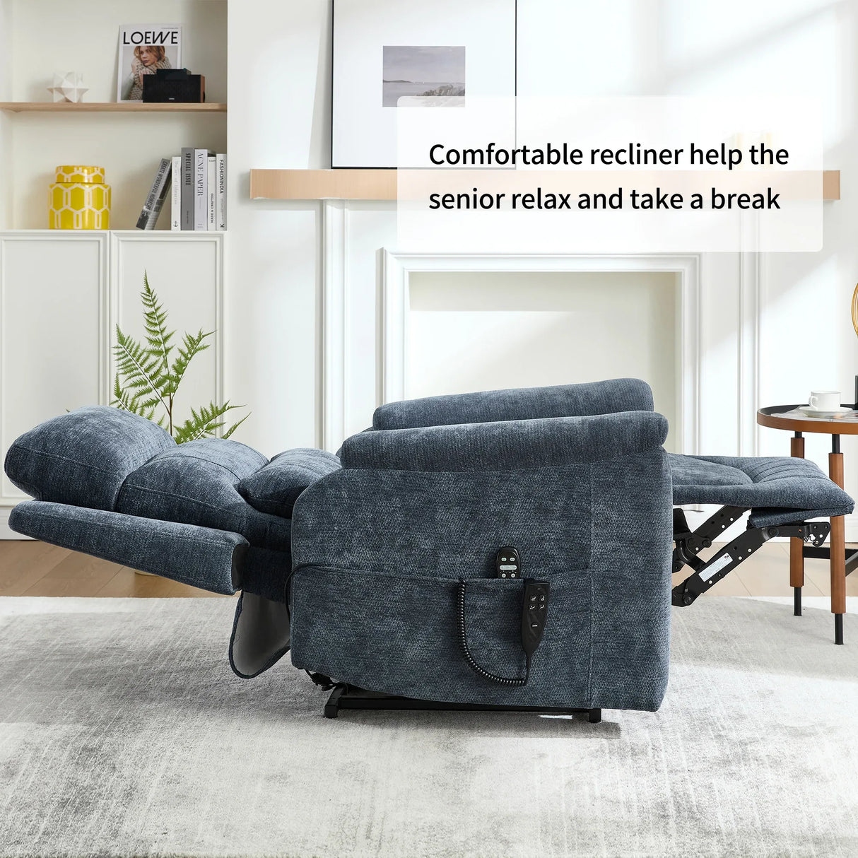 Dual Motor Power Lift Recliner Chair With Massage Heat - Omega Lifestyles