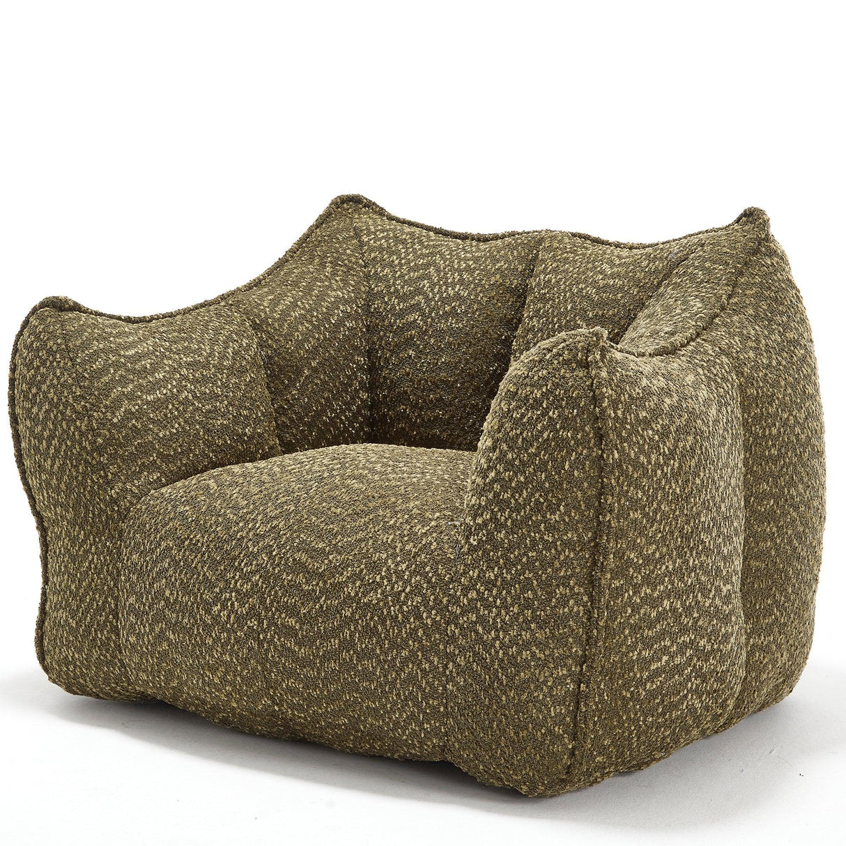 Chenille Bean Bag Chair With Resilient Foam - Omega Lifestyles