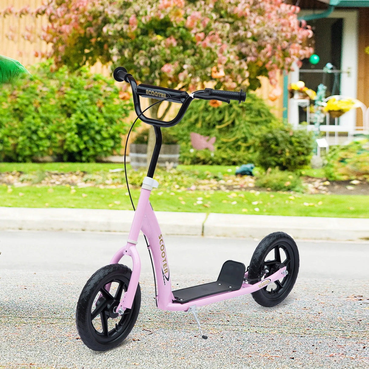 Kids Adjustable Height Big Wheel Steel Kick Scooter - Omega Lifestyles
