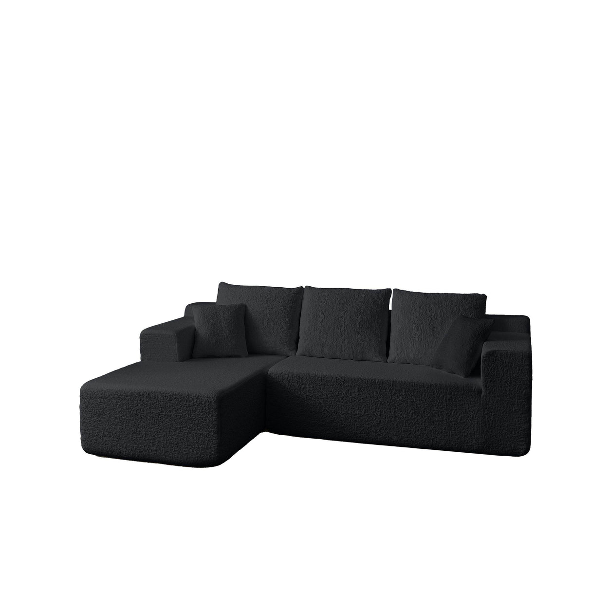 Modern Modular Chenille 3-Seat Sectional Sofa