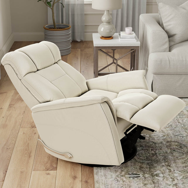 Swivel Glider Recliner With Manual Adjustable Headrest Footrest - Omega Lifestyles