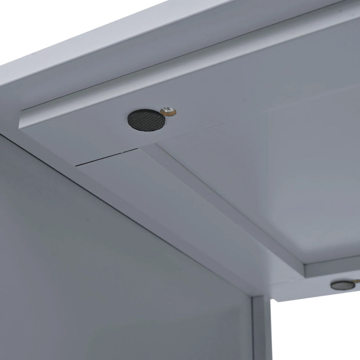 Rolling Kitchen Island With Extended Table Power Outlets LED Lights - Omega Lifestyles