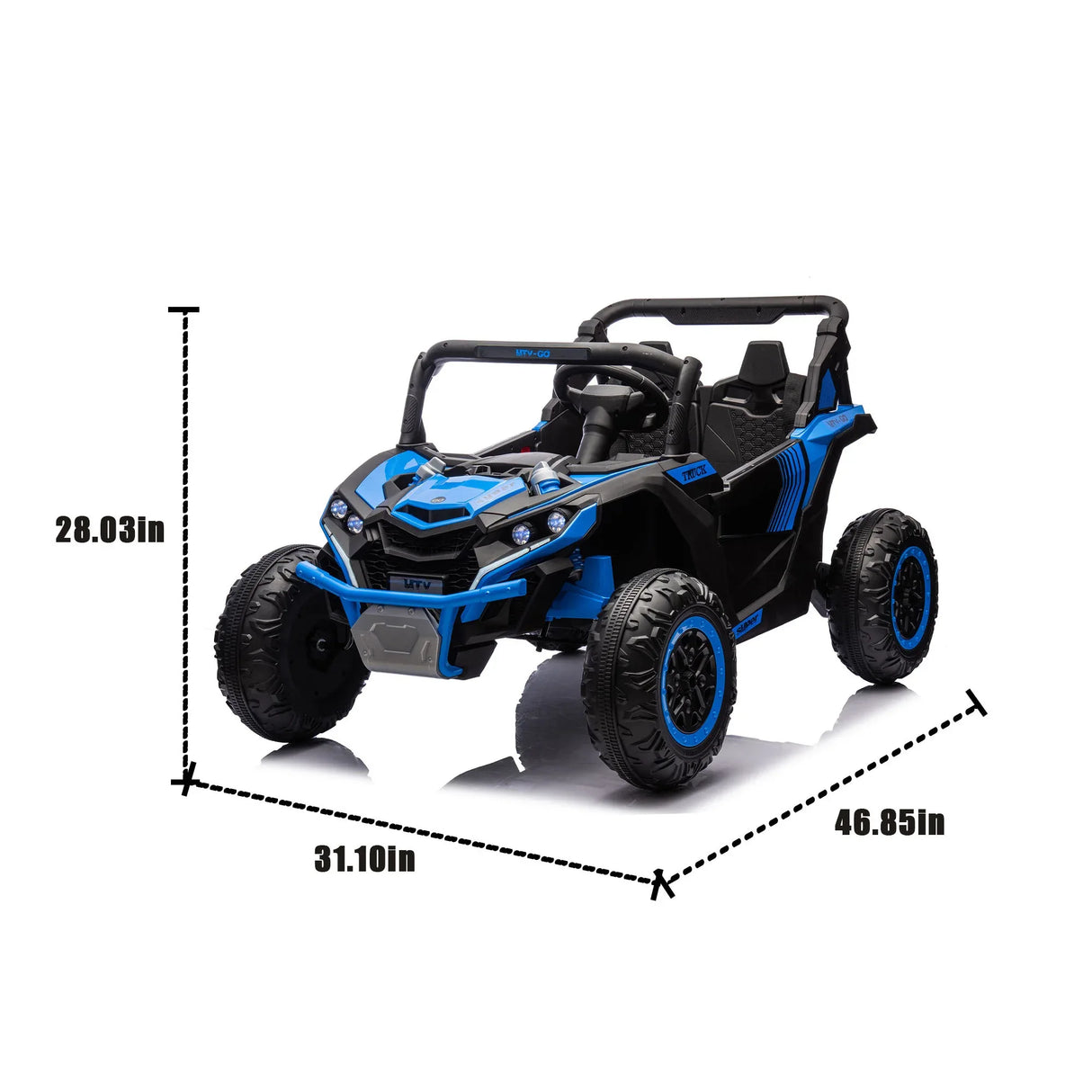 Two-Seater Remote Control Kids Ride On UTV Vehicle - Omega Lifestyles